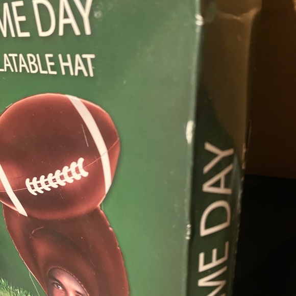 NEW Inflatable game day football hat tailgating display fan costume blow up new - Picture 9 of 12